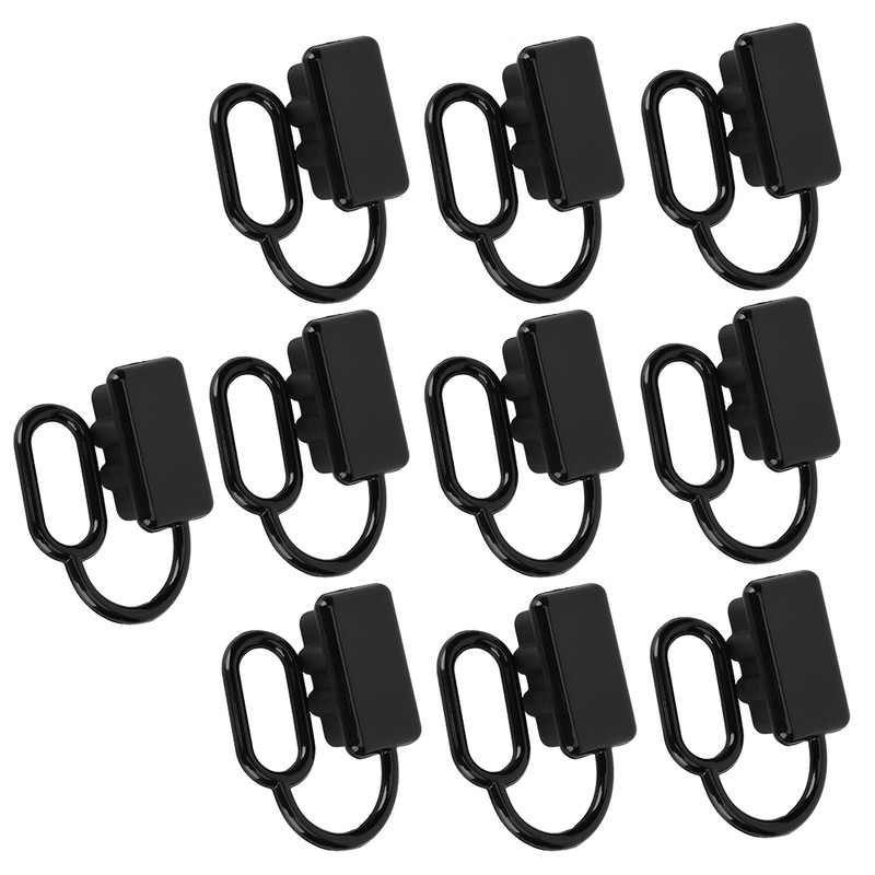 10Pcs Dust Cap Plastic Connector Black Small Protection Cover for