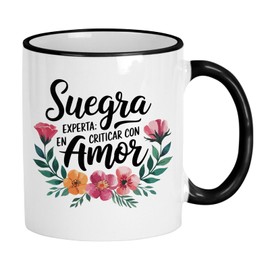 Regalos de Casitika Suegra. Taza de 11 onzas. Regalos para Suegras. Regalos para suegra español. Ideal para Día de Las Madres. (Criticar)