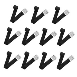 SZXMDKH 11 Pcs Ratchet Straps with Quick Release Cam Bukle Heavy Duty Tie Down Straps Tensioning Belts Fastening Lashing Straps Bike Rack Straps for Car Bicycle Cargo Trailer Luggage Carrier, Black