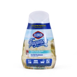 Clorox Fraganzia Cone Gel Air Freshener - Fresh Ocean Breeze - Long-Lasting Gel Air Freshener for Closets, Bathrooms, Kitchens, Offices - Air Fresheners for Home, Bedroom or Car - 1 Pack, 6oz