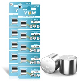 YKM CR1/3N 3V Lithium Batteries CR 1/3N DL1/3N CR-1/3N 2L76 for Dog Collar 170mAh 10 Pack