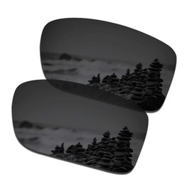 SmartVLT Men's Stealth Black Replacement Lenses for Oakley Double Edge OO9380 Sunglass