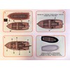 Miniature Model Rowing Boat Kit 36490 Plastic Hull and Wooden