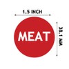 Kosher Labels,Meat Dairy Parve Stickers,Freezable Microwavable Dishwasher Safe Labels,1.5 inch,120