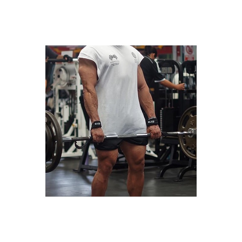 Paquete con straps y muñequeras para gimnasio, kit para levantamiento