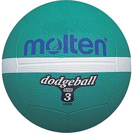 Molten Green Rubber Dodgeball (Green - Size 3), One Size
