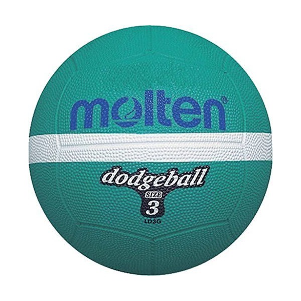 Molten Green Rubber Dodgeball (Green - Size 3), One Size