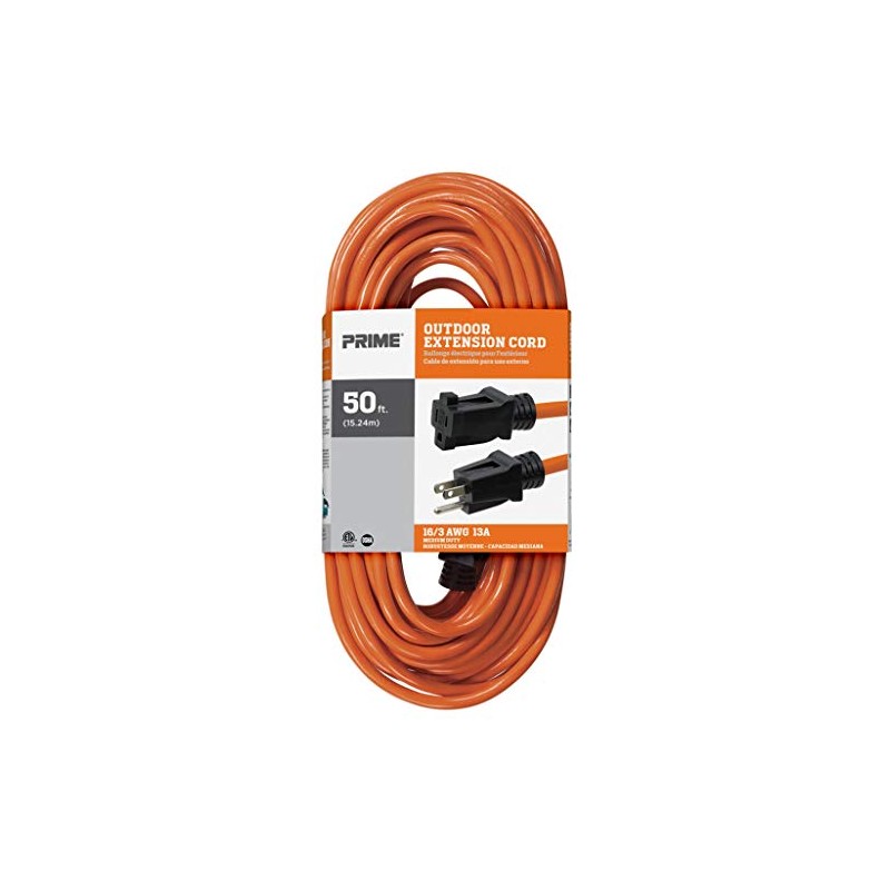 Prime Wire & Cable EC501630 50-Foot 16/3 SJTW Medium Duty