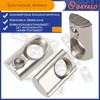 DAYALO Pack of 60 T-Slot Nuts M6 with Ball Nut