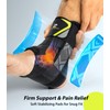 ZOELION Ankle Support with Side Stabilizing Pads, Quick Lace Up