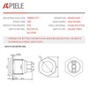 APIELE 19mm Momentary Push Button Switch High Round Cap Waterproof