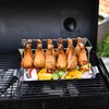 Chicken Leg Rack for Grill with Drip Tray - Easy