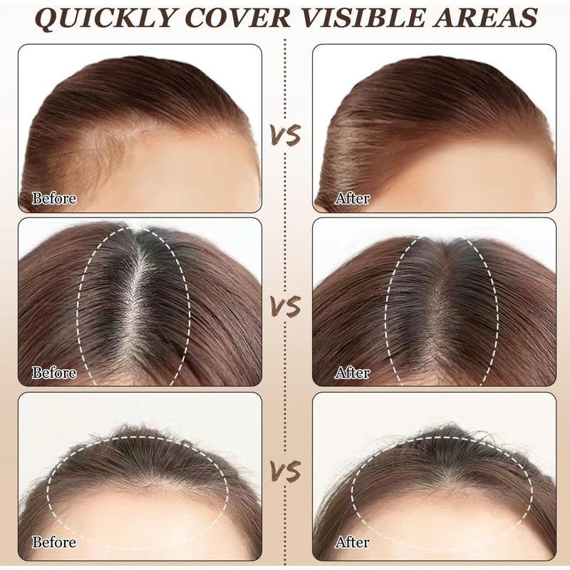 Hairline Shadow Polvo Para Rayitas, Polvo para Retocar Raíces, Corrector