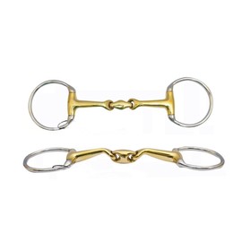 Horse Eggbutt Verbindend Bit Lozenge Fat Double Jointed Snaffle (5 Inches)