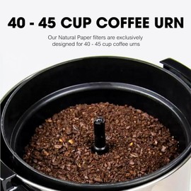 Percolator Coffee Filters - 20 Pcs Disposable Disc Coffee Paper Filter for 40-45 Cup Coffee Urn, Round Natural Paper Filters for Catering Home Party Office