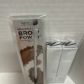 IT Cosmetics 2x IT COSMETICS BROW POWER UNIVERSAL TAUPE EYEBROW PENCIL W/BONUS BROW BRUSH