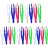 BZKSER Plastic Tweezers - 20 Pieces Lightweight Plastic Tweezers for