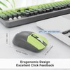 FOPETT Wireless Keyboard and Mouse Combo, 104 Keys Full-Sized 2.4