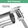 M METERXITY 2-Pack OD 2.2 Inch 45 Degree Mandrel Bend