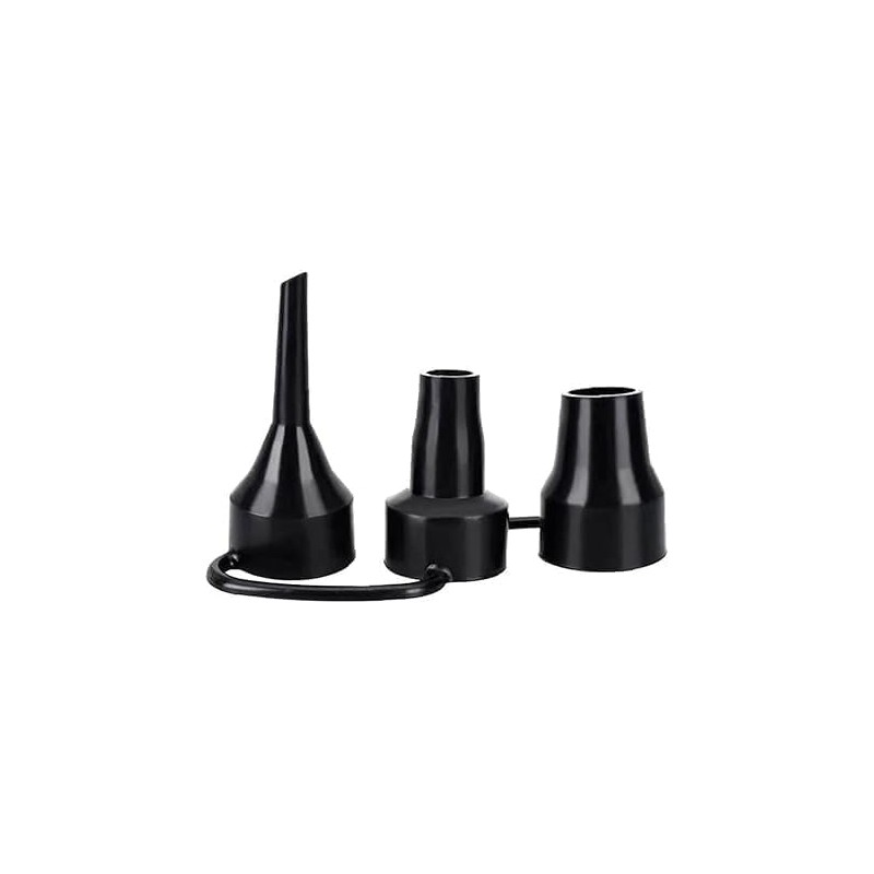 Black 3 Sizes Air Pump Replacement Nozzles, Inflatable Pump Nozzles