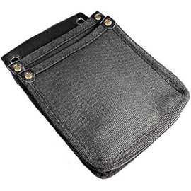 Camellia Model TKC-05BK Canvas Waist Bag, Width 6.3 x Height 9.4 x Depth 2.8 inches (160 x 240 x 70 mm), Small (Black)