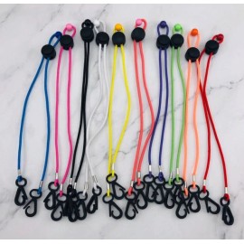 Adjustable Stretchy 10 Pcs, Elastic Lanyard, Lanyard for Mask, Lanyard with Bead
