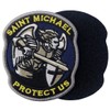 Modern Army Saint Michael Protect Us Embroidered Velcro Patch