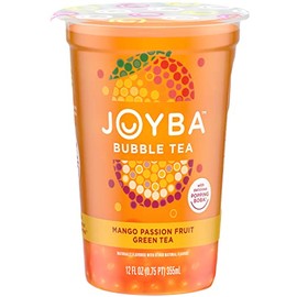 Joyba Mango Passionfruit Green Tea Bubble Tea, 12 fl oz Cup