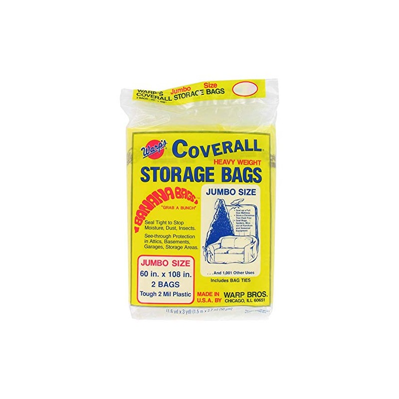 Warp Brothers CB-60 Banana Bags 6-Count Storage Bags, 60-Inch by