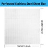 Perforated Metal Sheet - Perforated Stainless Steel Sheet, 11.8" x