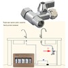 Brass Feed Water Adapter - 3/8 inch Comp and 3/8
