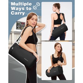 Gym Bag Womens Mens with Shoes Compartment and Wet Pocket,Travel Duffel Bag for Women for Plane,Sport Gym Tote Bags with Toiletry Bag,Waterproof Weekend Overnight Bag Carry on Bag Hospital Holdalls