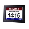 Large Dementia Clock with Medication Reminders, Day, Date, Alarms, Selectable