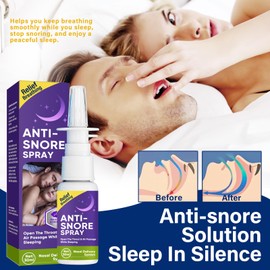 Anti Snoring Spray, Anti Snoring Devices, Fast Snore STO_pper Drops for Better Sleep Effective Snoring Solution, Helps Open The Throat & Air Passage While Sleeping