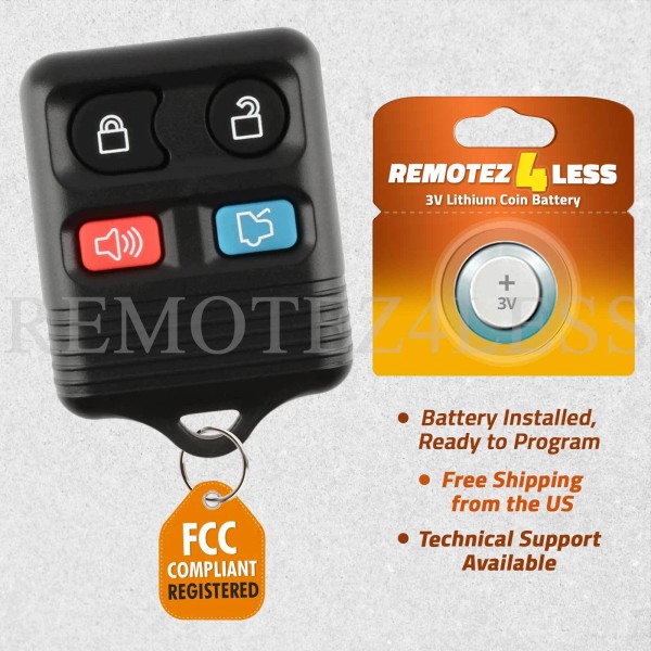 Remotez4less Remote for 1999-2014 Ford Mustang Keyless Entry