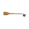 Fackelmann 25192 2-in-1 Grill Brush, 18/10 Steel, Brown