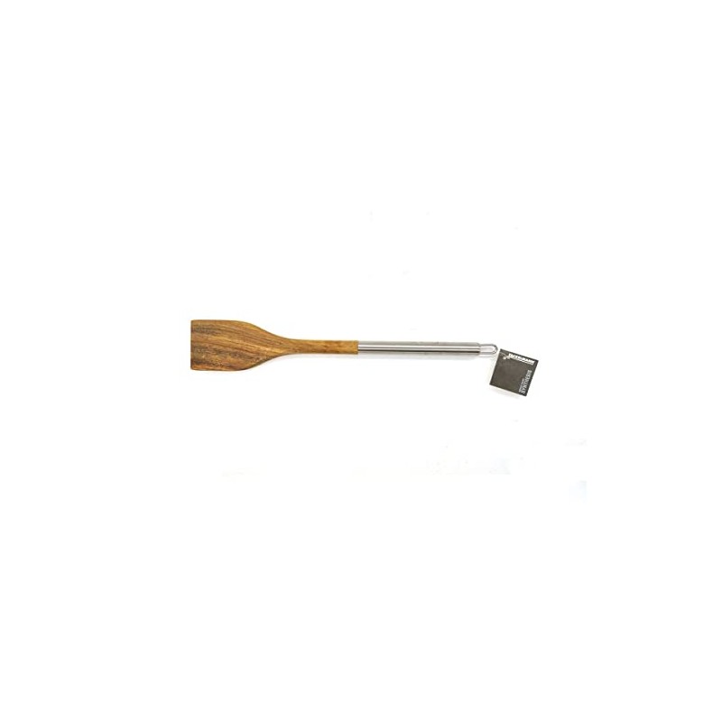 Fackelmann 25192 2-in-1 Grill Brush, 18/10 Steel, Brown