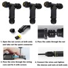 LNGJIN Pack of 3 Cable Connectors Waterproof T-Shape Cable Sleeve