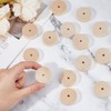 DICOSMETIC 40Pcs Wood Craft Wheels 1.38 Inch Small Wooden Wheels