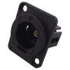 1 x Toslink Black Plastic Fibre Optic Adapter - CP30217