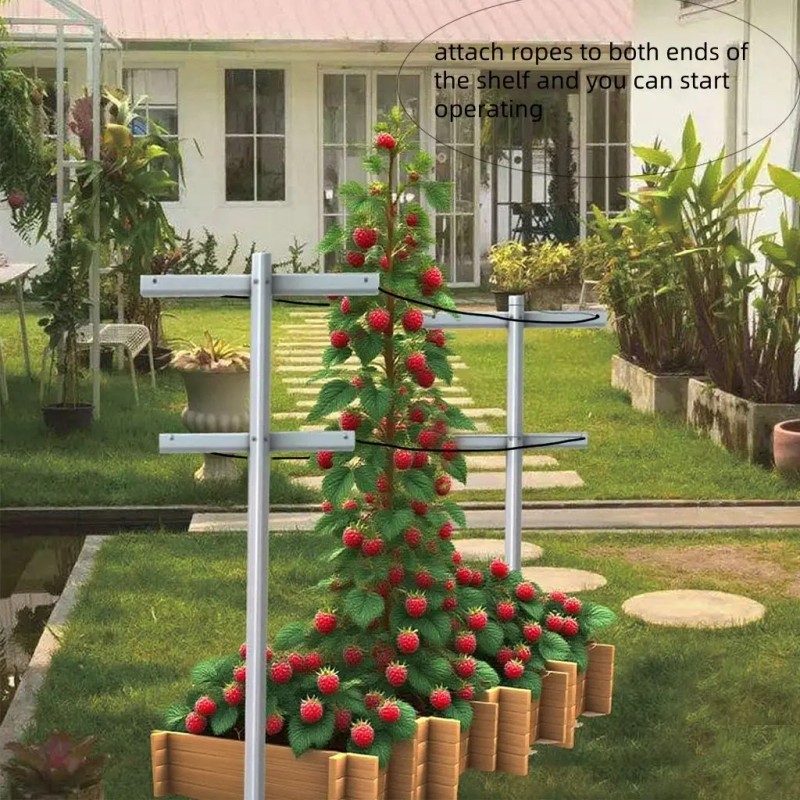 2PC 7ft Stem-Shaped Indoor/Outdoor Flower Stand Plant Display Rack Multi-Layered