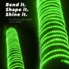 West Ivory 25ft Green LED Rope Lights, Connectable Outdoor Permanent