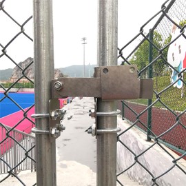 BiJun Chain Link Residential Strong Arm Double Gate Latch,Latches 2 Gates Together Without The Need of A Drop Rod,Chainlink Gate Latch for1-3/8" Gate Frames