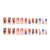 4th of July Press on Nails Medium Square Fake Nails