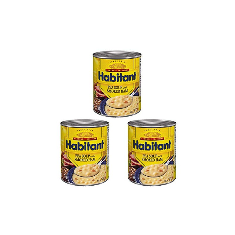 Habitant Pea Soup with Smoked Ham 796ml/28 fl. oz. 3-Pack