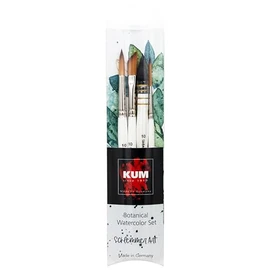 KUM 5146716 Artist Brush Set 4 Pieces Schlemmer Art Botanical Brush Set