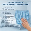 Unisex Incontinence Pants,Waterproof TPU Diaper Cover for Overnight