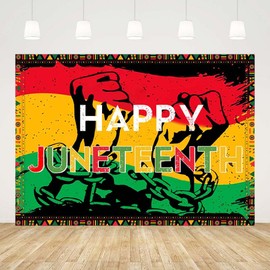 AIBIIN 7x5ft Juneteenth Backdrop African American Independence Freedom Photography Background Black Liberation Freedom Day Black History Party Decorations Banner Photo Studio Props