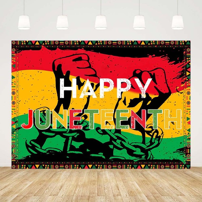 AIBIIN 7x5ft Juneteenth Backdrop African American Independence Freedom Photography Background