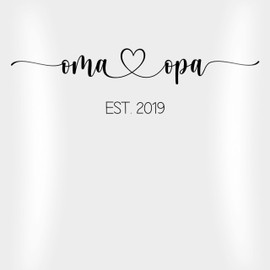 Cushion 40 x 40 cm Decorative Cushion – Grandma and Grandpa Est – Grandparents Will Be Gift – You Will Be Grandma and Grandpa Gift Idea – Pregnancy Announcement – You Will Be Grandparents – 40 x 40 cm